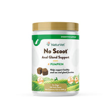 Load image into Gallery viewer, NaturVet - No Scoot for Dogs - 120 Soft Chews - Plus Pumpkin - Supports Healthy Anal Gland &amp; Bowel Function - Enhanced with Beet Pulp &amp; Psyllium Husk
