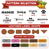 DYOART Custom Dog Beanie with Leather Patch Name, Personalized Santa Hat for Dog, 2025 Christmas Hats for Dog & Cat, Pom Pom Winter Hat for Small Medium Large Dogs Cats
