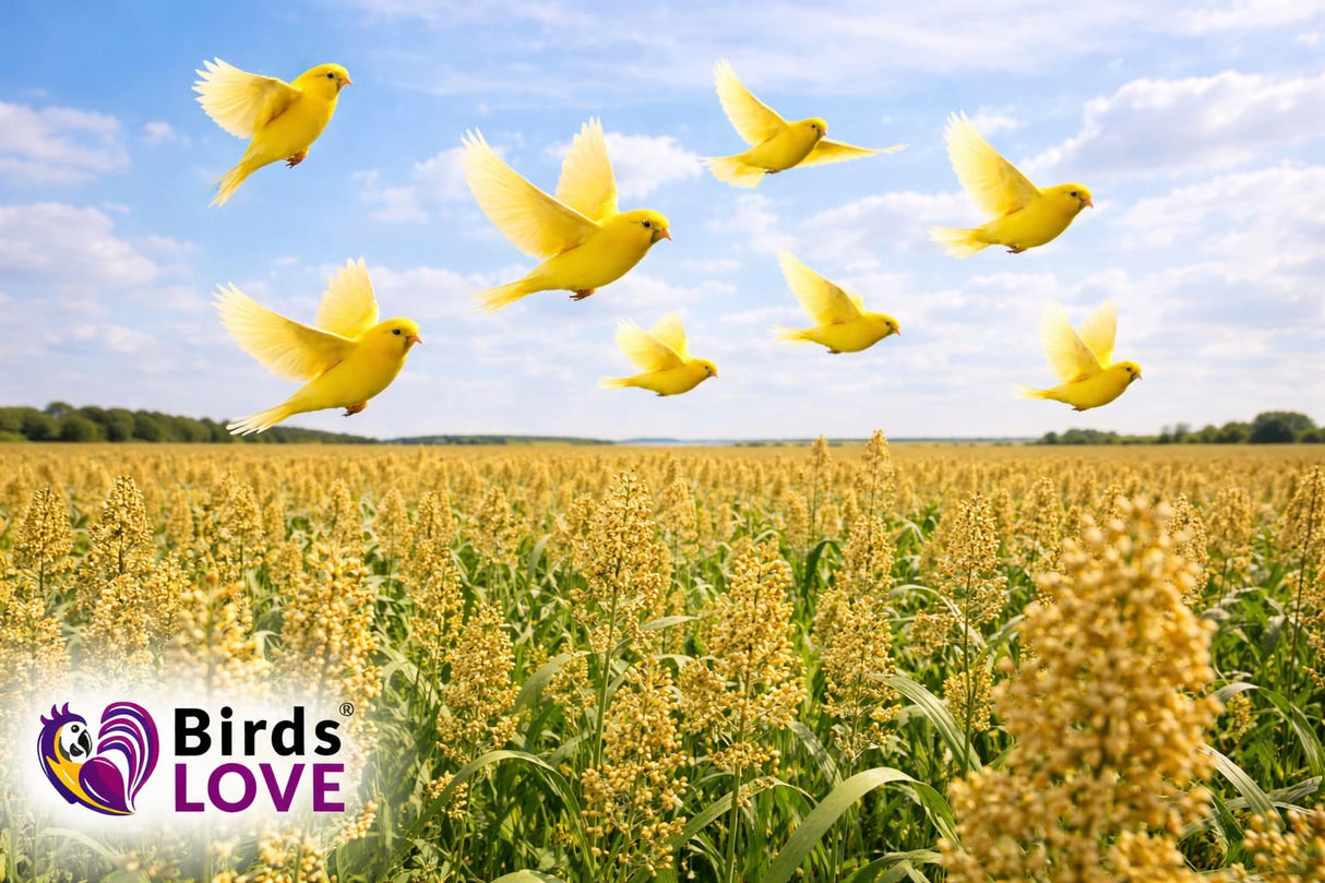 Birds Love Alpiste Canary Seed – 100% Pure, Non-GMO, Double Cleaned Food for Canaries, Finches, Budgies & Parakeets – No Additives, Bird Feed, 5 lbs