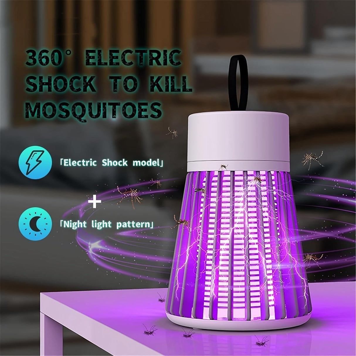 2/3Pcs Mozz Guard 𝑴osquito 𝒁apper 2024, New Generation Portable Cordless Mozzguard 2.0,USB Charing and Low Noise, Suitable for Indoor, Home Garden, Camping (2pcs)