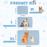 Buvlnee Summer Dog Cooling Mat Washable Ice Silk Self Cool Pad for Small Medium Large Dogs and Cats, Pet Sleeping Pad for Crate, Bed, Indoor & Outdoor Floor, Car Seats