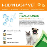 I-LID ’N LASH Vet Dog Eye Wipes - Best Tear Stain Preventer for Dogs (60 Wipes) | Prevents Puppy Tear Stains with Hyaluronan | Cat Eye Wipes for Discharge - No Antibiotics or Harmful Chemicals