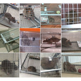 H&B Rat Trap,Mouse Traps,Humane Live Animal Trap Cage,Bait Station,Work for Indoor and Outdoor,12.7x6.6x5.2inch Catch and Release,Kill Home Gopher,Stray Cats,Squirrels and More Rodents,Silver,Small