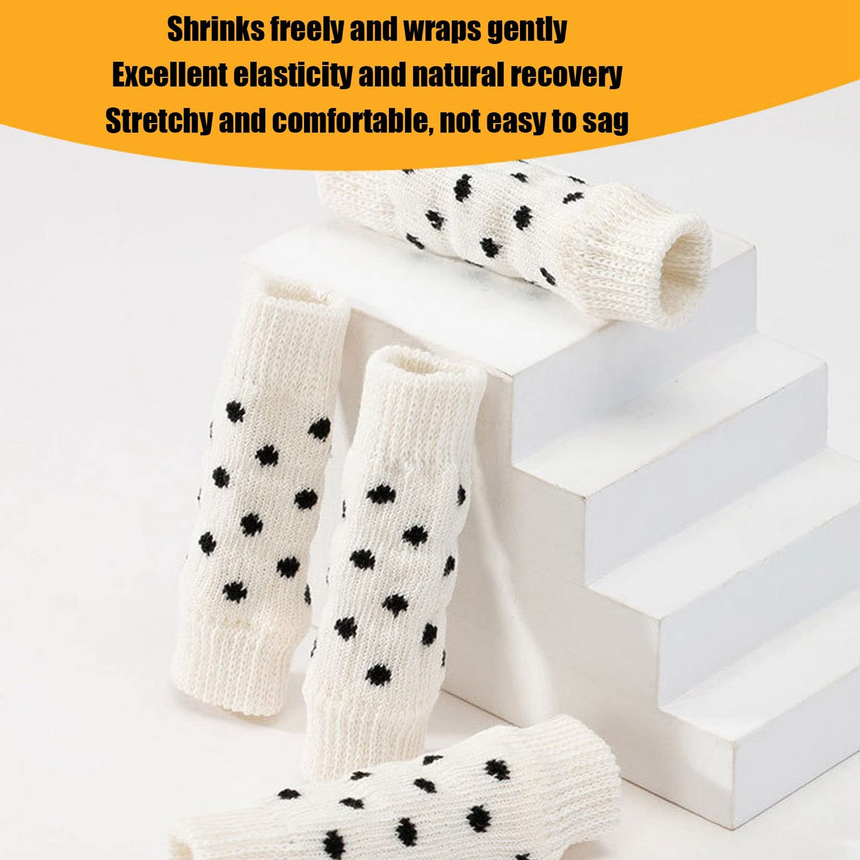 Pssopp Dog Leg Warmers Knitted, 4Pcs Winter Warm Socks Knitted Dog Leg Hock Protector Pet Elbow Protective Sleeve for Dogs