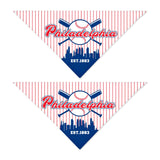 Pet Dog Bandana for Dogs, Baseball Cats Cotton Reversible Triangle Bid Scarf Perfect Game Day Dog Gifts