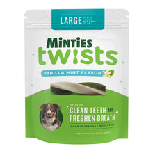 Load image into Gallery viewer, Minties Twists VetIQ Dog Dental Bone Treats, Dental Chews for Medium/Large Dogs (Over 40 Lbs), 40 Count
