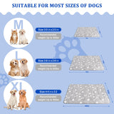 MH MYLUNE HOME Upgrade Cooling Mat for Pets,30”x20” 300g Reinforced Padding &Cool-Chill Fiber, Heat-Absorbing Color-Changing Pet Pad, Foldable Summer Bed