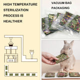 GREMBEB Rabbit Toys 24pcs Bunny Toy Guinea Pig Treats Timothy Hay Chew Toys Chips with Herbal Flowers Hamster Snacks Chinchillas Gerbils for Teeth Apple Sticks Sweet Bamboo