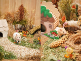 JFWOD Natural Hamster Bedding Flowers Herbs Sprays Treat for Cage Habitat Enclosure Decor for Dwarf Syrian Gerbils Mice Mouse Rat Pet Accessories Supplies