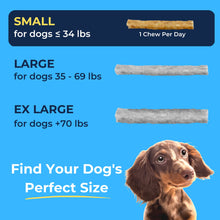 Load image into Gallery viewer, Tartar Shield Soft Rawhide Chews | Safe Dental Treats for Small Dogs | Vet VOHC Approved | Daily Bone Cleans Teeth &amp; Gums Fresh Breath Oral Health Support | USA Made | (Small Dogs / 30 Count)
