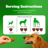 Dog Hip & Joint Supplement Chews with Glucosamine & Chondroitin – Joint Support for Senior & Large Breed Dogs, Helps Mobility & Flexibility – 120 Ct
