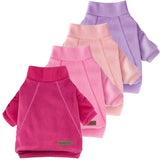 BAOBICUTE 4 Pack Fleece Dog Sweater Clothes for Small Dogs Girls Boys Pullover Turtleneck Dog Sweatshirt Coat Winter Soft and Warm Pet Puppy Sweater Clothes for Cold Weather Spring Autumn Christmas