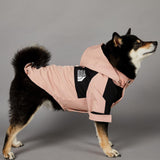 BETTYLAI Dog Raincoat with Adjustable Hood and Tail Drawstring, Button and Zipper Clothes, Durable Outdoor Waterproof Dog Rain Jacket for Small, Medium and Large Dogs (Pink, X-Large)