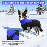 IDOMIK Dog Winter Coat, Reflective Waterproof Dog Jacket for Cold Weather, Warm Pet Coats for Small Medium Large Dogs, High Collar Doggy Fleece Snow Jacket, Winter Vest with Adjustable Buckle,XXL