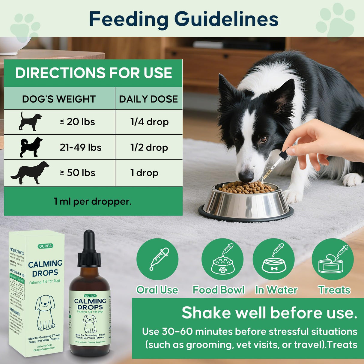 Calming Drops for Dogs Grooming – Melatonin & Valerian Root Formula to Help Maintain Calm During Grooming and Nail Trimming – Also Great for Travel, Vet Visits & Bedtime – 2 fl oz
