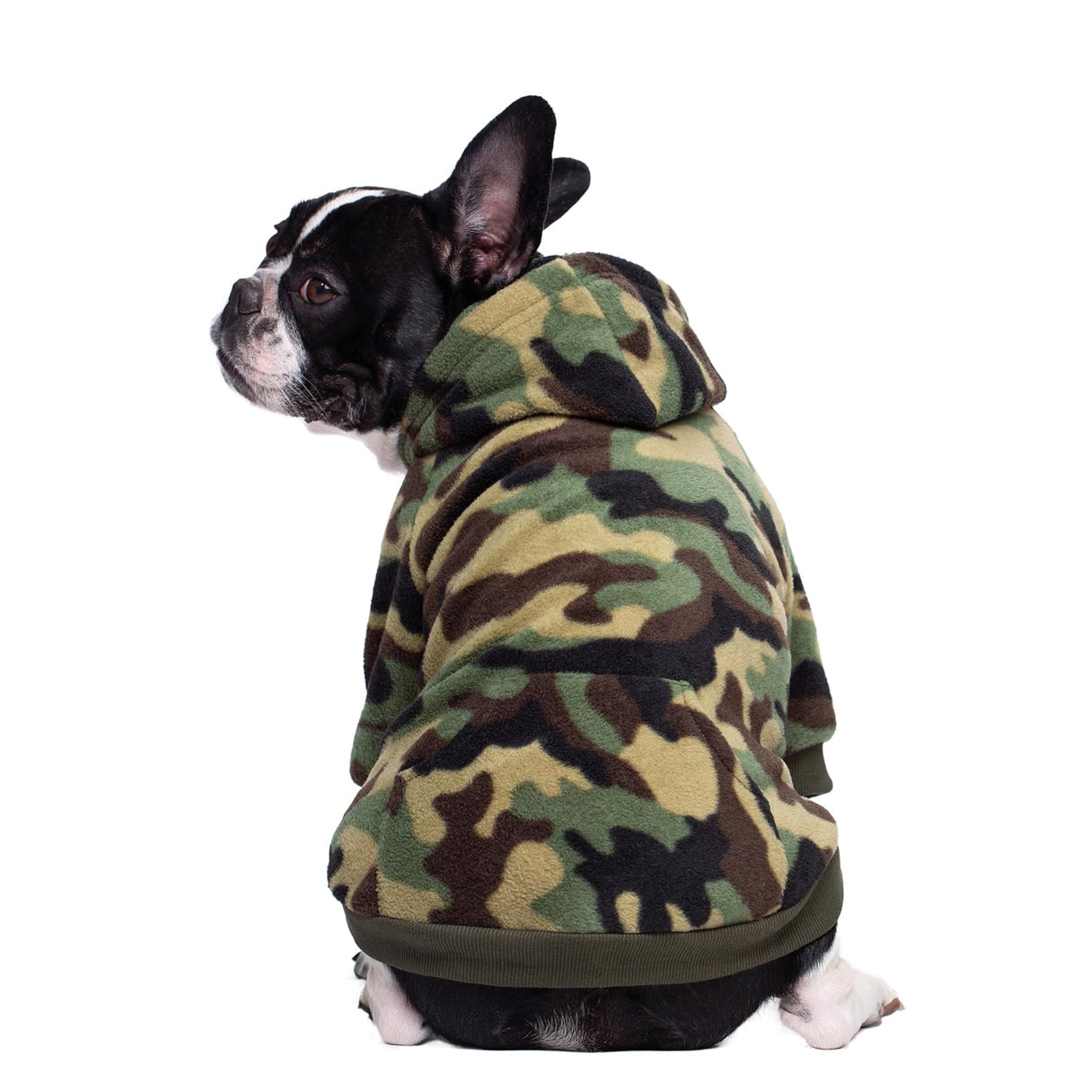 Camo French Bulldog Clothes Dog Hoodie Sweatshirts with Pockets for Small Dogs Puppy Chihuahua Coat Clothing Pet Cat Hoodie Fleece Dog Sweaters Costume