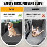 ESCRODOI Dog Car Bed for Back Seat Cover, Supportive Foam Pet Mat Cushion for Car Backseat Extender with Removable Cover, Large Size for SUV & Truck, Easy Clean, Extra Large