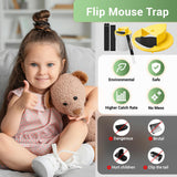 Automatic Reset Slide Bucket Lid Mouse Trap, Reusable Catch and Release Mouse Trap, Mousetrap Bucket Indoor and Outdoor, Humane Non-Kill Mouse Trap Bucket, Mouse Trap Bucket Lid (3-Pack)