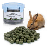 Ohcool Timothy Hay Cubes 24 oz (4 * 6oz) -100% Natural Timothy Hay Made Pellets for Rabbits Tortoise Guinea Pig