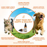Organic Неmp Oil for Dogs Cats (2-Pack), Supports Hip Joint Health, Rеlaxation & Slеep, Pet Calming Drops, Dog Anxiеty Relief & Strеss & Pаin Rеlief for Dogs