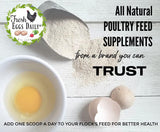 Fresh Eggs Daily Brewers Yeast Powder with Garlic & Niacin for Chicken & Duck Backyard Flocks - Suitable for Young Chicks & Ducklings - Supports Healthy Bone Development, Digestion & Immunity - 1lb