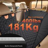 Gimars Holds 400lbs Hard Bottom Back Seat Extender for Dogs, 62x52'' Waterproof Dog Car Seat Cover for Back Seat, Back Seat Pet Cover Dog Hammock for Car SUV Truck with Nonslip Bottom Mesh Window