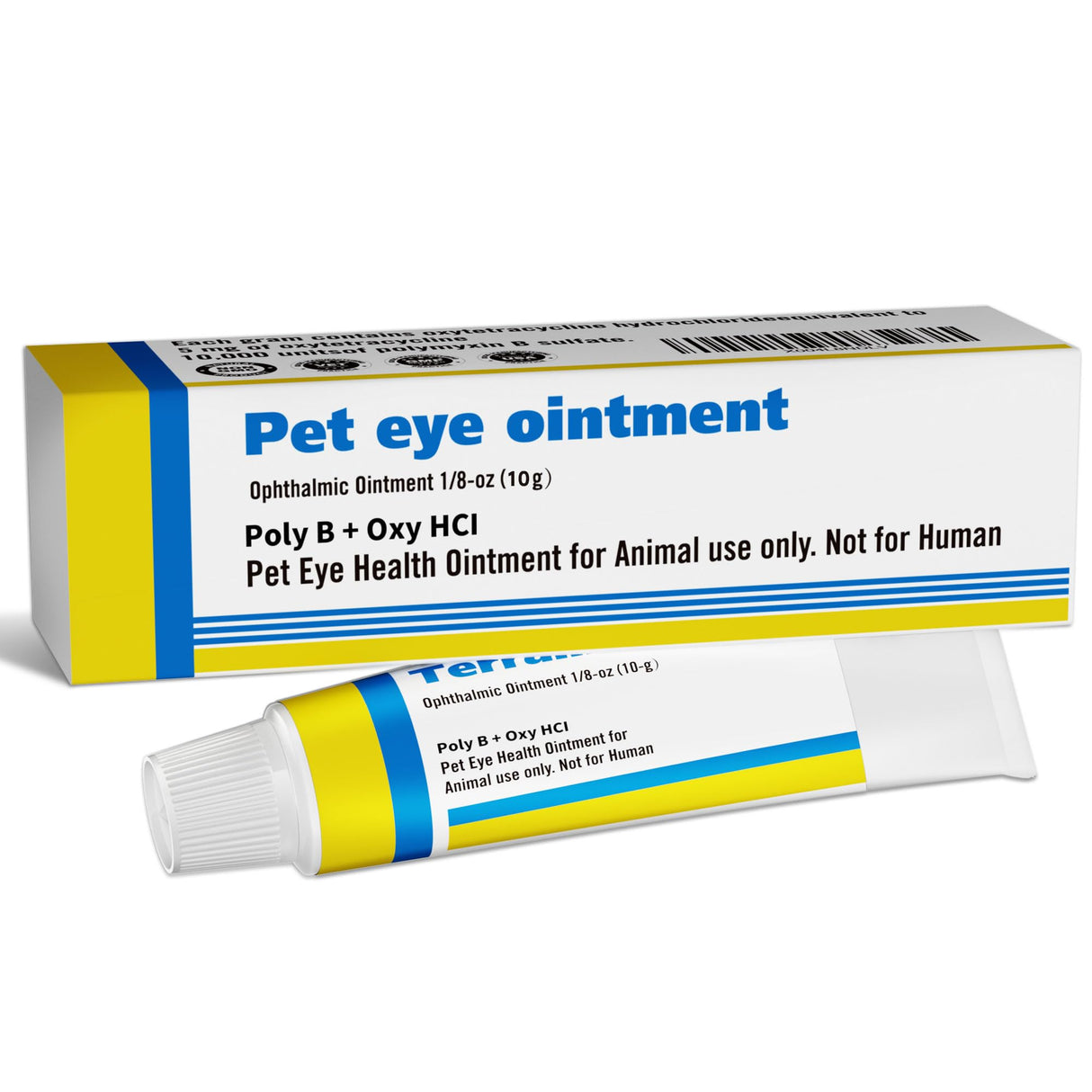 VivaElixir Pet Eye Health for Dogs, Cats, Cattle, Sheep, Horses, Birds and Puppies, Kitten - 1 Tube 0.35 oz /10g