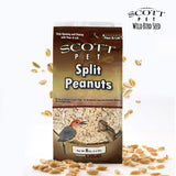 Scott Pet Wild Bird Seed, Peanuts Split (No Shell), 8 lbs Bag, Great Source of Protein and Fiber, Peanuts for Outside Wild Birds