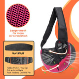 YUDODO Pet Sling Carrier for 5-9 lbs Small Dogs & Cats – Hands-Free Puppy Carrier with Safety Hook, Large Zipper Pocket, Soft Breathable Mesh, Adjustable Strap & Reflective Strip (Pink 3.0 M)