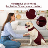 Leletail Dog Diapers Female Reusable Washable Period Diaper with Suspender,Adjustable Dog Panties Anti-Harassment, Doggie Diapers for Incontinence, Heat Cycles, or Senior Dogs（XS-XL