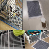 kathson Rabbit Pee Pads Disposable Cage Liners 50PCS All Absorb Black Carbon Odor Control Bunny Training Accessories with Quick-Dry Surface for Puppy Guinea Pig Kitten Hedgehog Small Animals