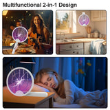 iHave Electric Fly Swatter, 2-in-1 Bug Zapper for Home Indoor and Outdoor Use, Rechargeable Dual Modes Mosquito Zapper, Say Goodbye to Bugs in Your Bedroom, Kitchen, Backyard, Patio and Camping
