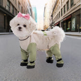 Pet Anti Dust Pants, Anti-Slip Waterproof Rain/Snow Boots with Adjustable Suspender,Waterproof Dog Boots Rain Boots with Suspender,Outdoor Anti Dirt Pants for Dogs (L)