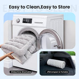 REEVAA Dog Bed Mat for Car Backseat [Extra-Thick & Chew-Resistant], Road Trip Bed to Fully Protect Dog's Safety, Fits Trucks/SUVs Back Seat Cover Extenders, Grey, 54x24x1.8 inch