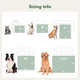 FWERDG Waterproof Dog Blanket for Large Dogs - Washable Pet Throw Blanket for Couch Bed Protector, Cozy Fleece Calming Dog Blankets for Indoors & Outdoors, Linen, 50"x60"