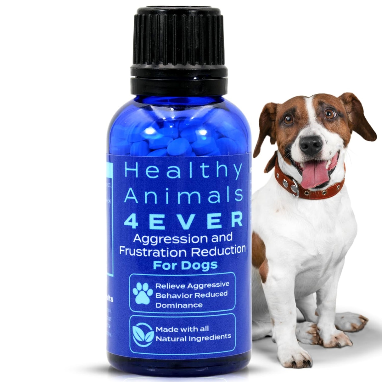 HA4E - Calming Tablets for Stressed and Aggressive Dogs - Reduce Dog Aggression & Promote Relaxation - All-Natural, Homeopathic Remedy - 300 Tablets