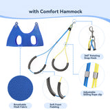 ZONEXCHIC Dog Grooming Arm with Pet Grooming Hammock, 27”-42” Adjustable Grooming Stand with No Sit Haunch Holders and Loop Noose, Grooming Restraint for Small and Medium at Home or Salon