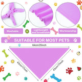 Saintrygo 20 Pcs Plain Dog Bandanas Bulk for Puppy Dogs Heat Transfer Adjustable Pet Bandanas Blank DIY Triangle Sublimation Washable Puppy Bibs Scarfs for Small Medium Large Pet(25 x 17 x 17 Inches)