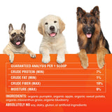 Ultimate Pumpkin for Dogs (16 oz) - with Organic Pumpkin, Apple, Sweet Potato, Miscanthus Grass & Blueberry, Digestive Support Relief for Constipation, Loose Stools, and Upset Stomaches, 60 Scoops