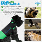 dog armour PRO Protective Dog Harness Vest for Dogs – Shield Your Pet from Raptor and Animal Attacks – Adjustable, Choke Free, Waterproof, Reflective (Small, Green)