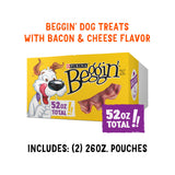 Purina Beggin' Strips With Real Meat Dog Training Treats With Bacon and Cheese Flavors - (Pack of 2) 26 oz. Pouches