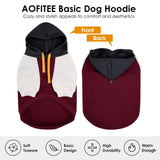 AOFITEE Extra Large Dog Hoodie, Basic Dog Hoodies for Fall Winter, Warm Hooded Dogs Sweater with Sleeves, Hooded Sweater for Boy Girl Dogs, Sweatshirt Pullover for Weimaraner, Golden Retriever