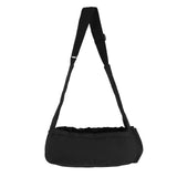 Cloak & Dawggie Dog Sling Carrier Tiny XXS Extra Extra Small Dogs, Puppy Toy Teacup Wearable Adjustable Pet Cross Body Shoulder Bag Waterproof Nylon Travel My Canine Kids (8722) (3-7 lbs, Black)