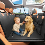 KARMNEEV Dog Seat Extender for Cars, Heavy-Duty Waterproof Dog Travel Back Seat Bridge, Anti-Scratch, Easy-Clean Surface, Designed for SUV and Truck Owners with Active Dogs, 400lb Max Load