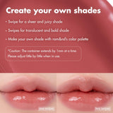 GLASTING MELTING BALM #12 Veiled Rose - Hydrating Tinted Lip Balm & Gloss Stick | Sheer Muted Rose Nude, Crystal Water-Gloss Shine | Non-Sticky K-Beauty for Plump, Moisturized Lips