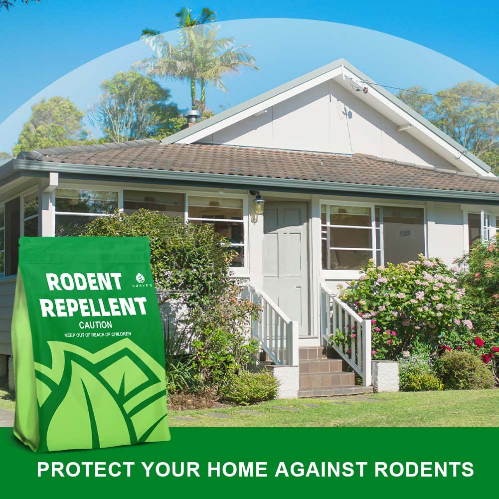 SUAVEC Rodent Repellent, Mouse Repellent Granules, Mice Repellents for House, 40% Peppermint Oil to Repel Mice and Rats, RV Rat Repellant, Mint Mice Deterrent for Campers, Keep Mice Away-8 Pouches