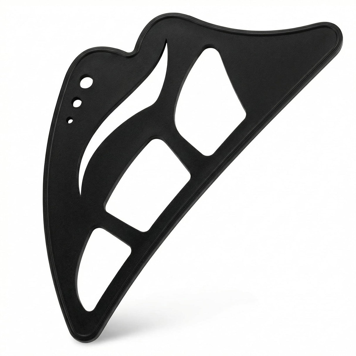 All-in-One Silicone Makeup Stencil Tool, Black, Eyeliner Guide, Eyeshadow Aid, Mascara Shield, Lip Contouring