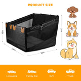 BONTHEE Back Seat Extender for Dogs,Hard Bottom Dog Car Seat Cover for Back Seat Holds 400lbs,Waterproof Anti-Scratch PU Leather Backseat Extender for Dogs,Dog Hammock for Car SUV Truck