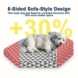 Orthopedic Dog Beds for Small Dogs, Pet Bed with Sides,Removable Bolsters & cleanable Cover，s