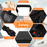 Bark Lover Dog Car Seat Covers Hammock for Cars Trucks SUV - Waterproof Pet Car Seat Protector for Backseats, More Durable Zippered Side Flaps Ensure Dog Travel Safety,Black Regular